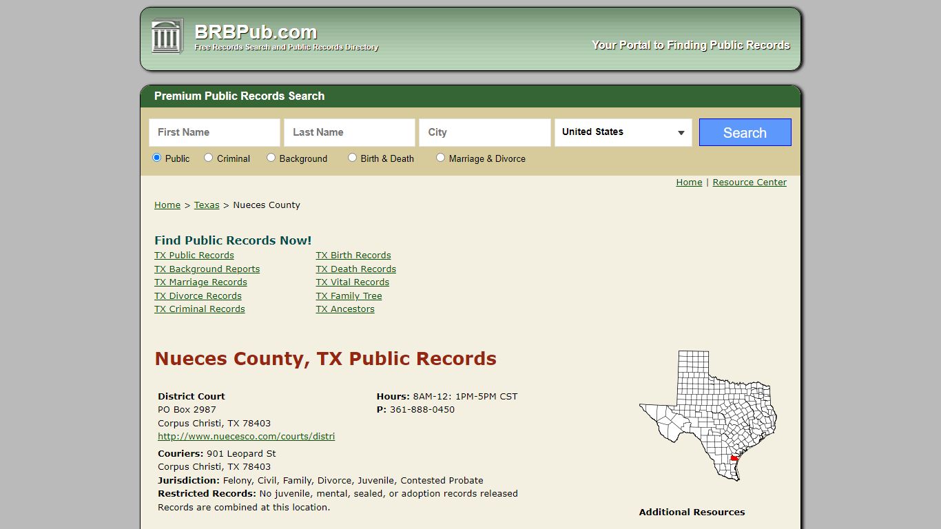 Nueces County Public Records | Search Texas Government ...