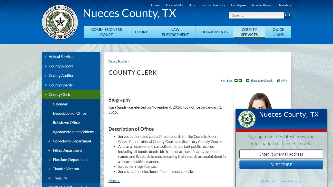 County Clerk | Nueces County, TX